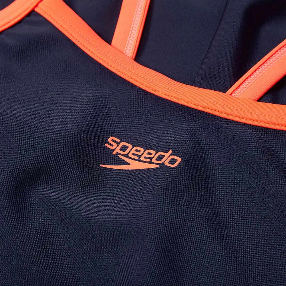 Speedo Plastisol Placement Thinstrap Muscleback Baddräkt female