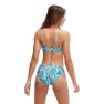 Speedo Printed Adjustable Thinstrap Bikini female, Peacock / marine blue / funny pink, UK 36