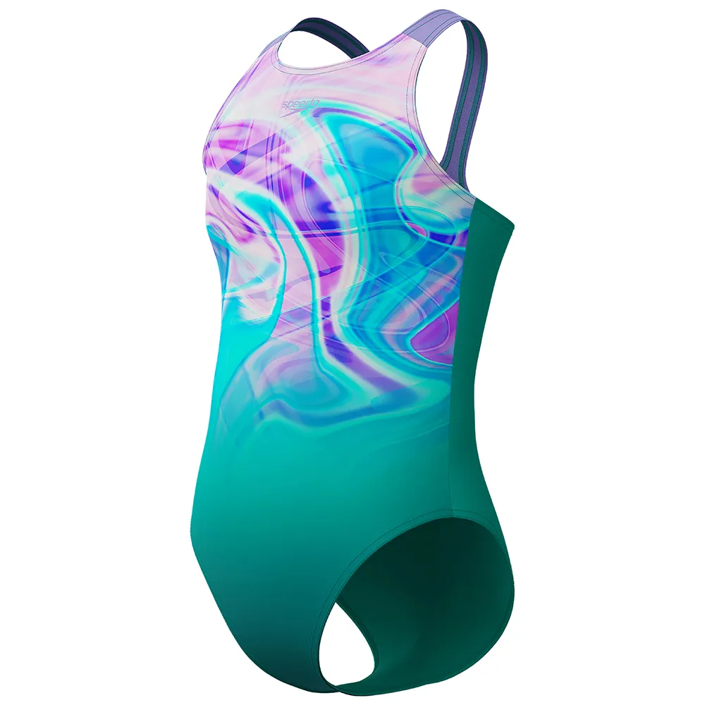 Speedo Printed Pulseback Baddräkt female