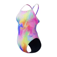 Speedo Printed V-back Baddräkt female Speedo Printed V-back Baddräkt female