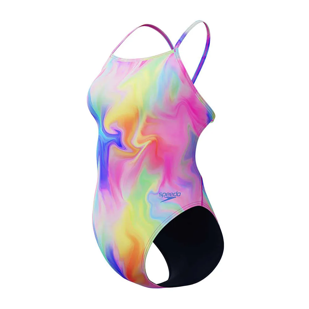 Speedo Printed V-back Baddräkt female Speedo Printed V-back Baddräkt female