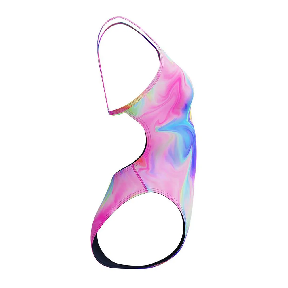 Speedo Printed V-back Baddräkt female Speedo Printed V-back Baddräkt female