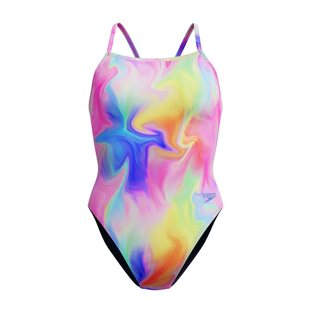 Speedo Printed V-back Baddräkt female Speedo Printed V-back Baddräkt female