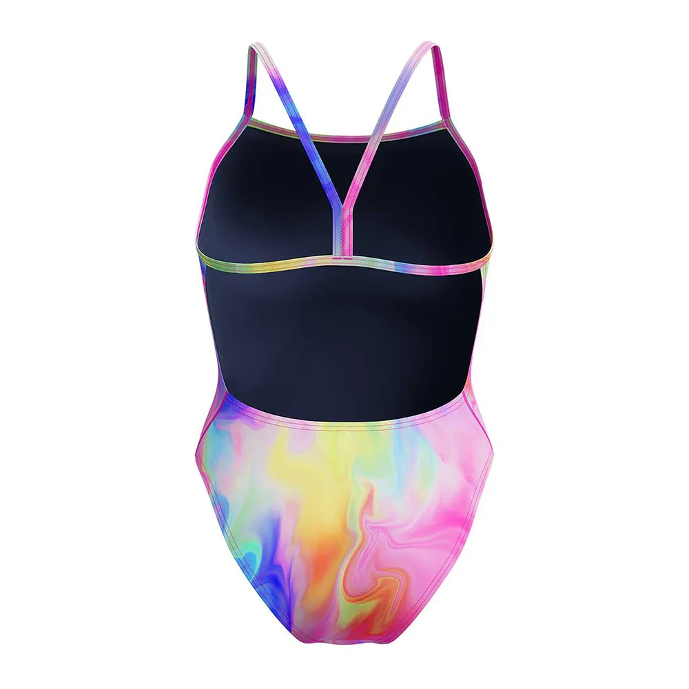 Speedo Printed V-back Baddräkt female Speedo Printed V-back Baddräkt female