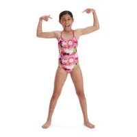 Speedo Punk Floral Lane Line Back Allover Endurance Baddräkt female