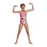 Speedo Punk Floral Lane Line Back Allover Endurance Baddräkt female