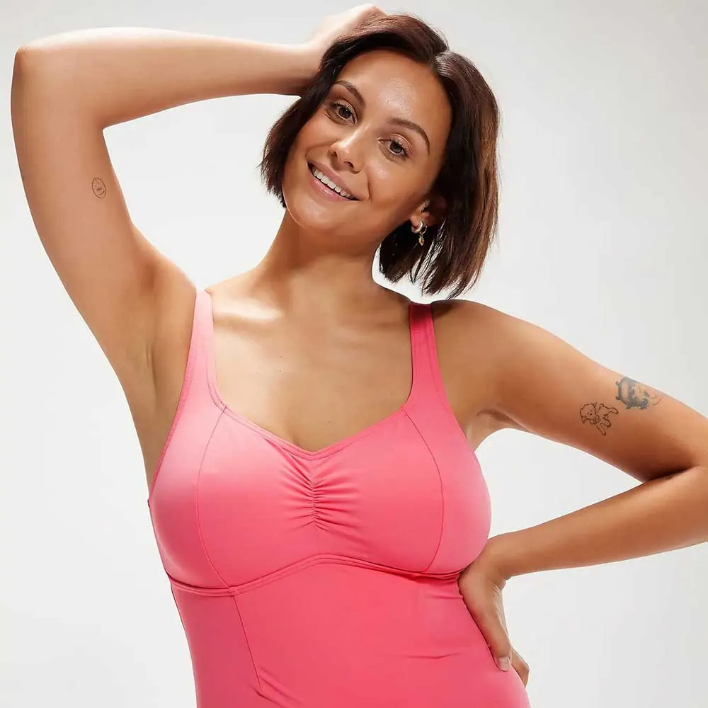 Speedo Shaping Aquanite Badkläder Med Ficka För Mastektomi female, Cinder rose Speedo Shaping Aquanite Badkläder Med Ficka För Mastektomi female, Cinder rose