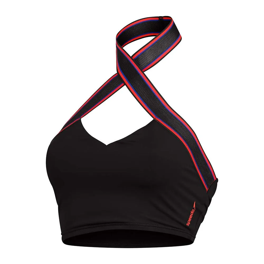 Speedo Solid Halter Crop Top Bikinitopp female Speedo Solid Halter Crop Top Bikinitopp female