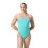 Speedo Solid V-back Baddräkt female, Arctic glass