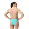 Speedo Solid V-back Baddräkt female, Arctic glass