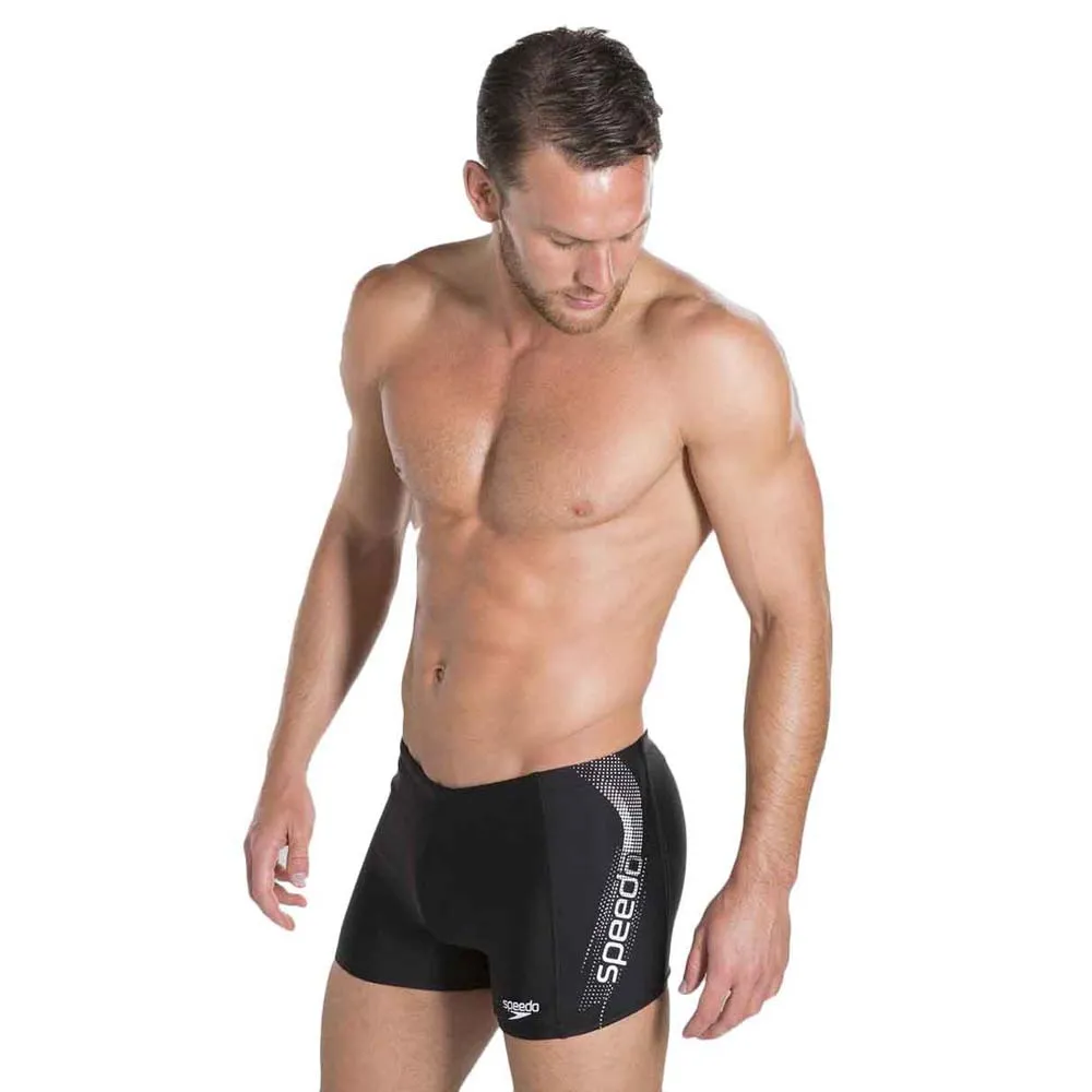Speedo Sports Logo Panel Badbyxor Boxer male, Black / white