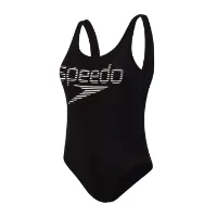 Speedo Stripe Logo Deep Baddräkt