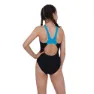 Speedo Tech Placement Muscleback Baddräkt female, Black / pool, 5-6Y