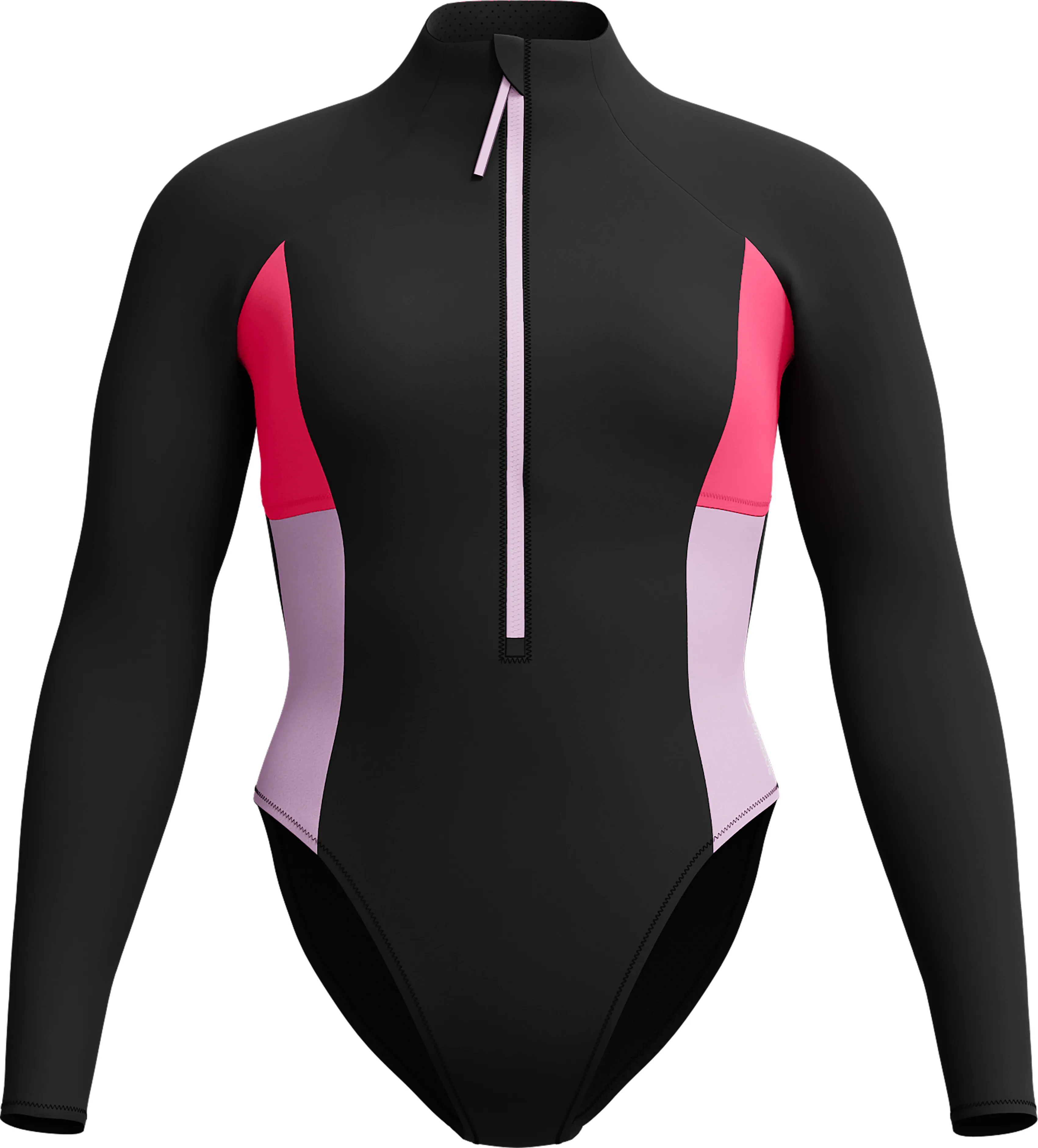 Speedo Women's Longsleeve Zip Colorblock 1 Pc Speedo Women's Longsleeve Zip Colorblock 1 Pc