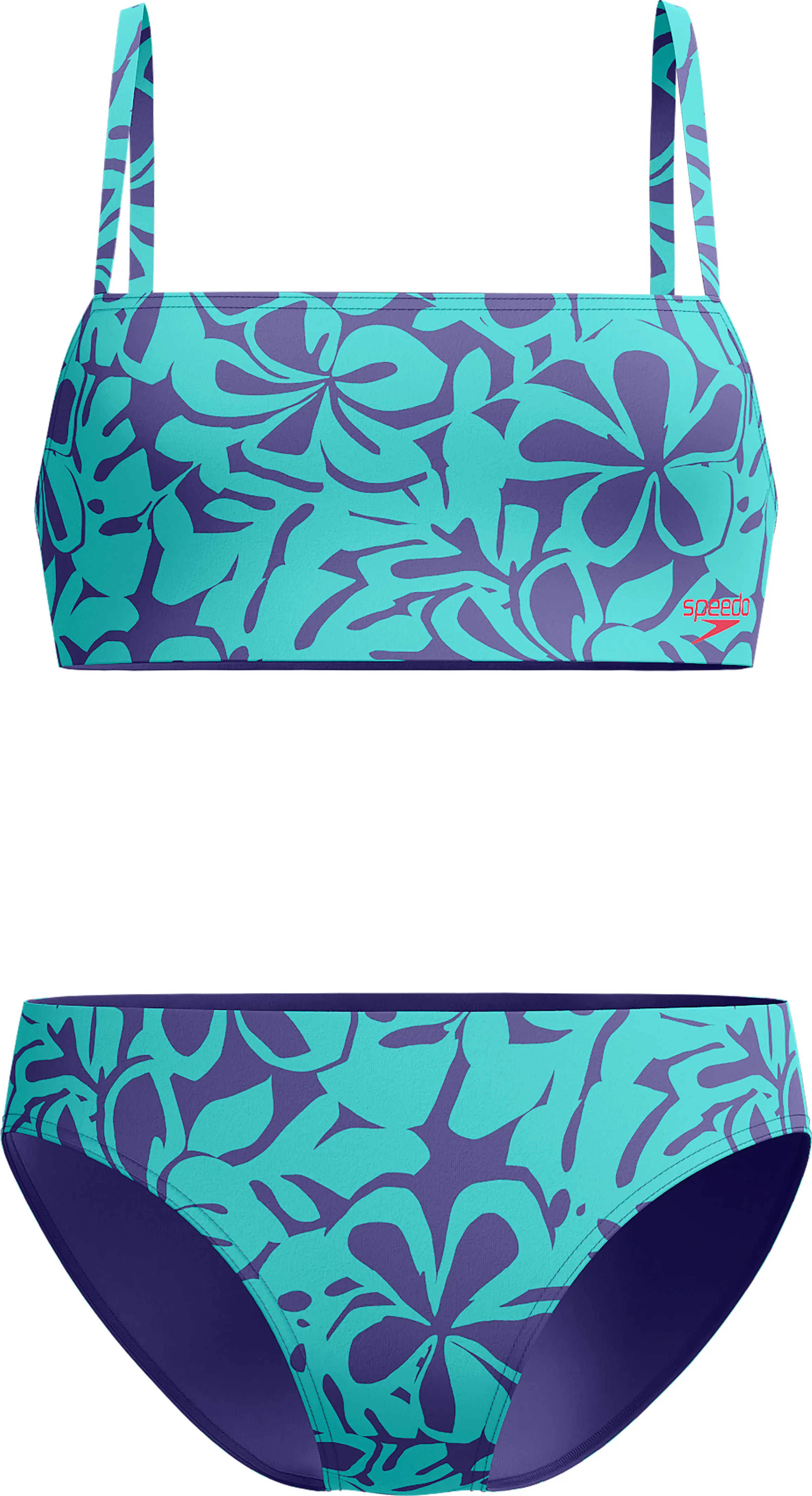 Speedo Womens Printed Adjustable Thinstrap 2 Piece, Blue, 34EU Speedo Womens Printed Adjustable Thinstrap 2 Piece, Blue, 34EU