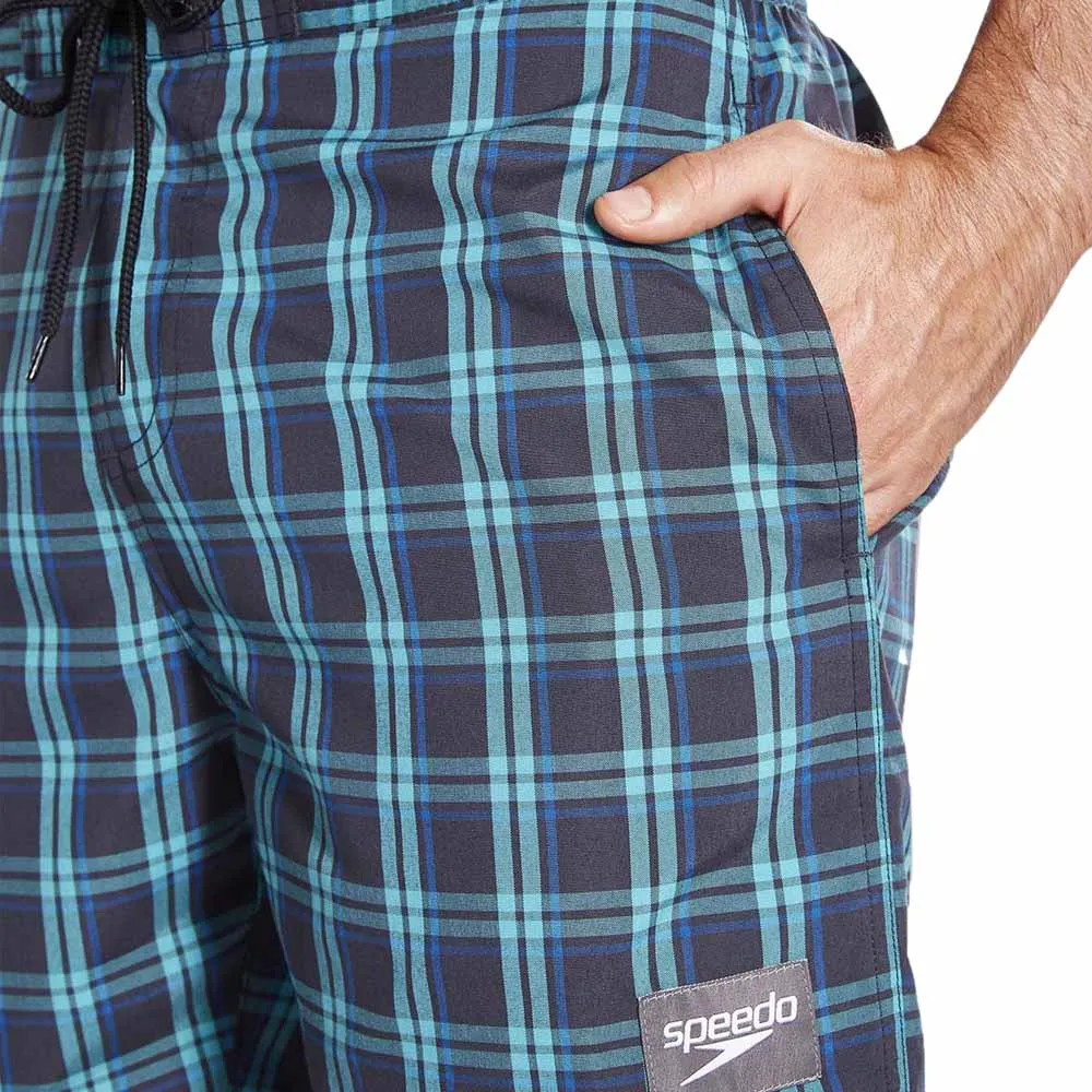 Speedo Yd Check Leisure 18´´ Simshorts male, Grey / blue