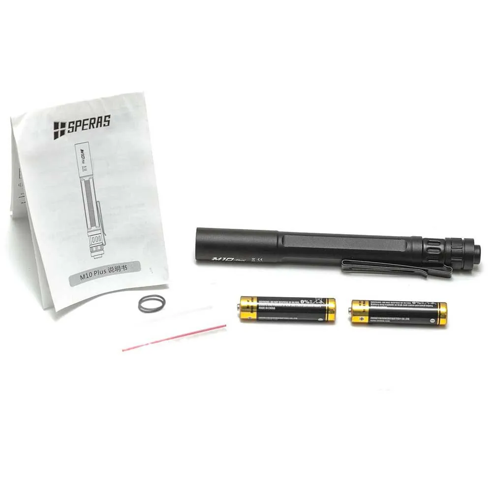 Speras 6500k M10 Plus-ficklampa, Silver, 250 Lumens
