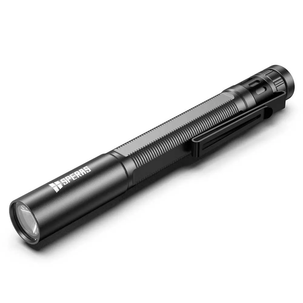 Speras M10 Plus Ficklampa, Black, 250 Lumens