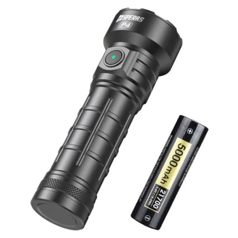 Speras P4 Osram Ficklampa, Black, 4000 Lumens