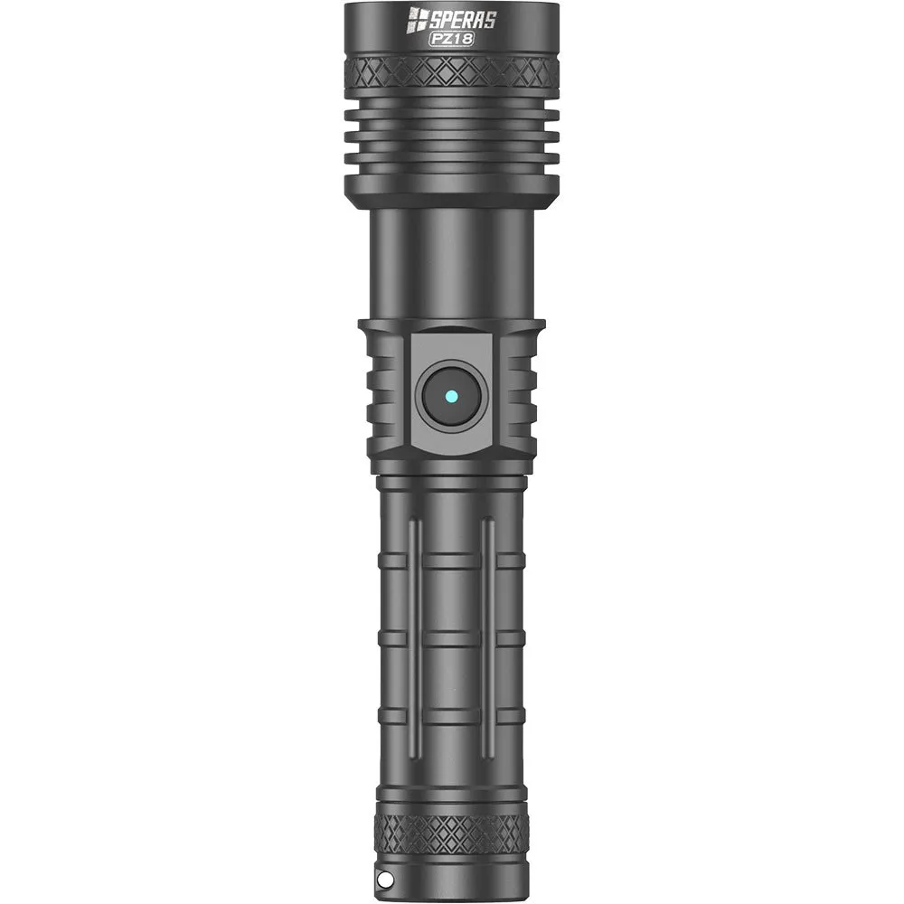 Speras Pz18 Zoombar Ficklampa, Black, 1600 Lumens