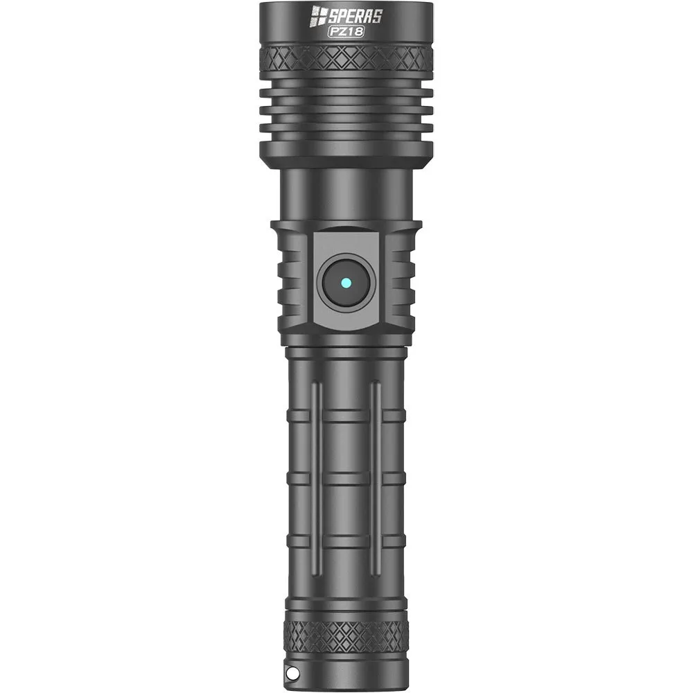 Speras Pz18 Zoombar Ficklampa, Black, 1600 Lumens