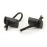 SPIbelt Race Bib Toggles 4-pack, Black/Black, One Size