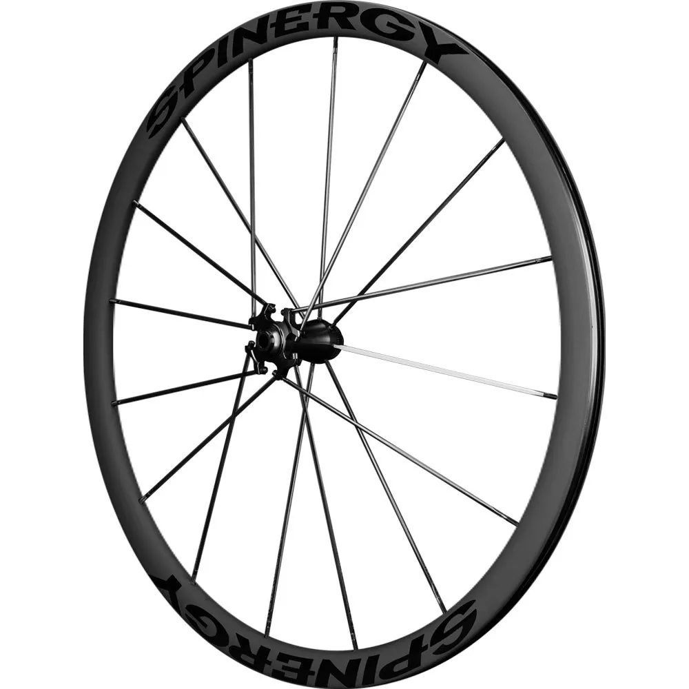 Spinergy Fcc 32 Cl Disc Tubeless Framhjul För Landsvägscykel, Black, 12 x 100mm Spinergy Fcc 32 Cl Disc Tubeless Framhjul För Landsvägscykel, Black, 12 x 100mm