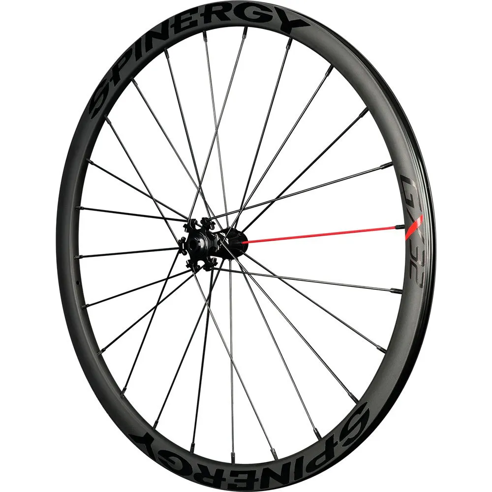 Spinergy Gxx 700c Cl Disc Tubeless Gravelcykel Framhjul, Black, 12 x 100mm