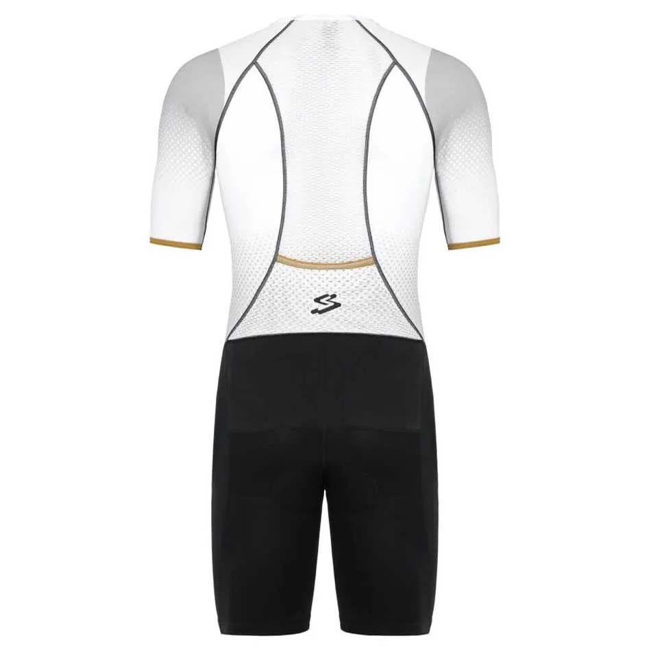 Spiuk Max Kortärmad Triathlondräkt Refurbished male, White