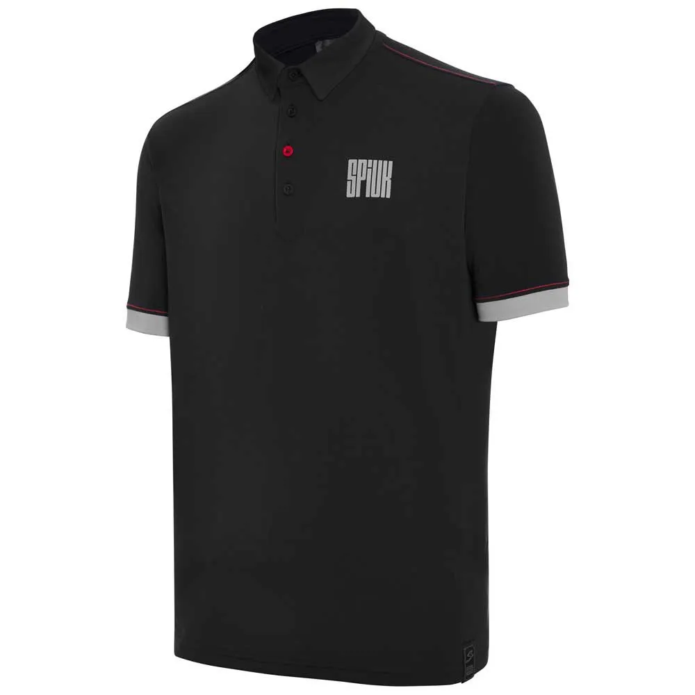 Spiuk Ride Kortärmad Polotröja, Black, XL