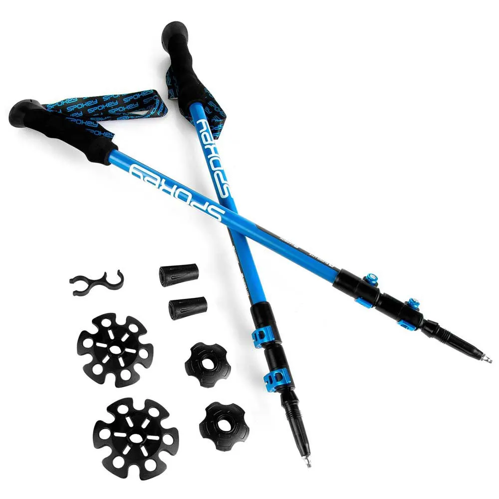 Spokey Carbon Stavar, Black / blue, 105-135cm