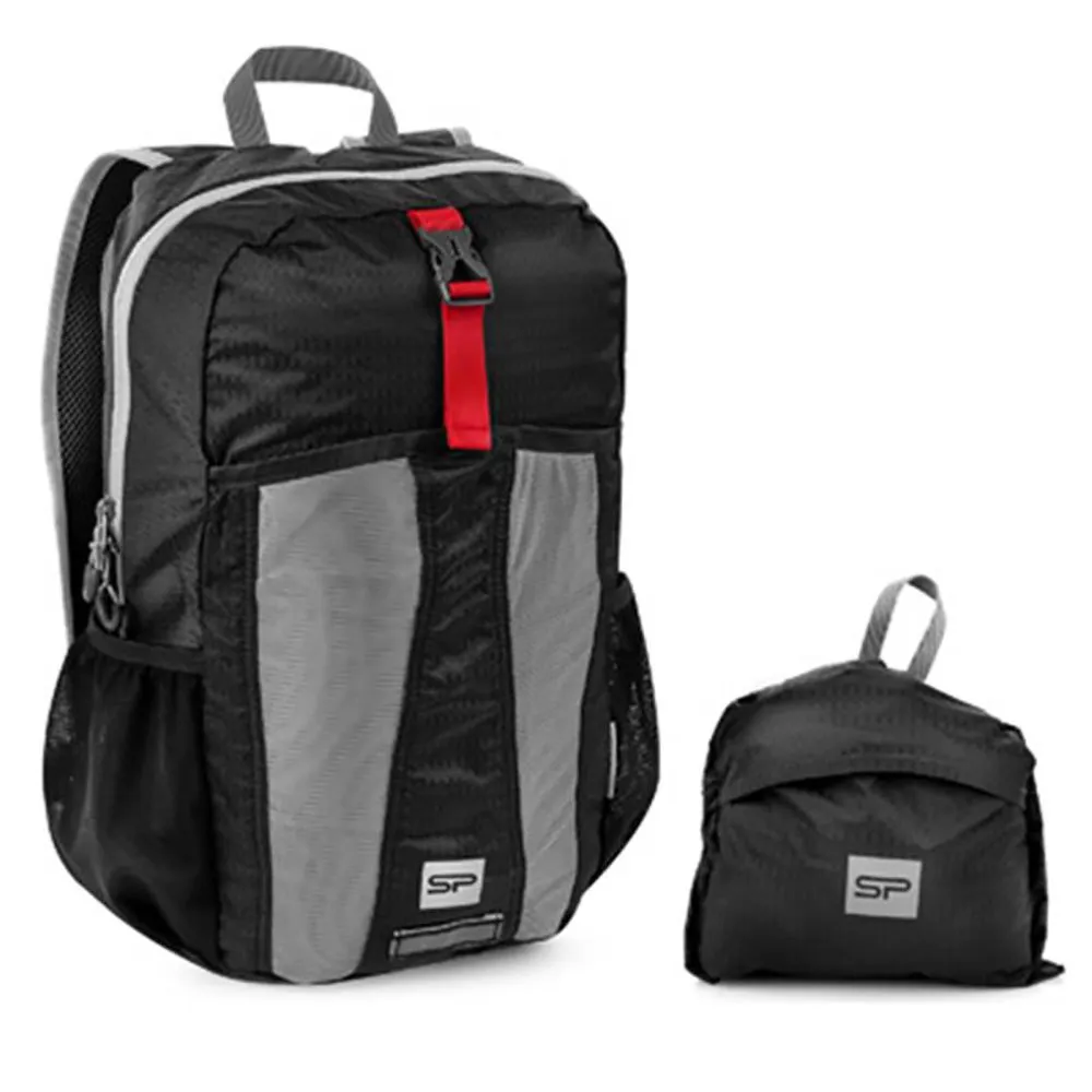 Spokey Hidden Peak 18l Ryggsäck, Black / red