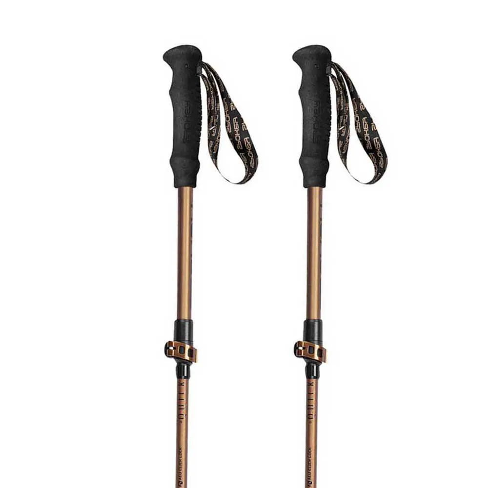 Spokey Quick Stavar, Black / brown, 115-135cm