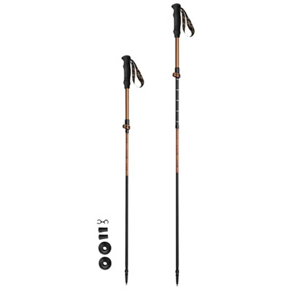 Spokey Quick Stavar, Black / brown, 115-135cm