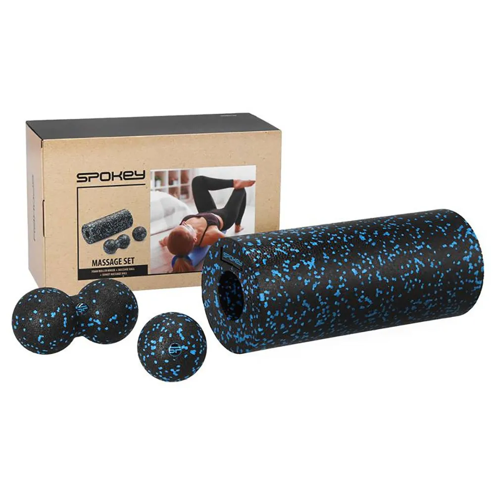 Spokey Rullo Massage Rulle, Black / dark blue, One Size