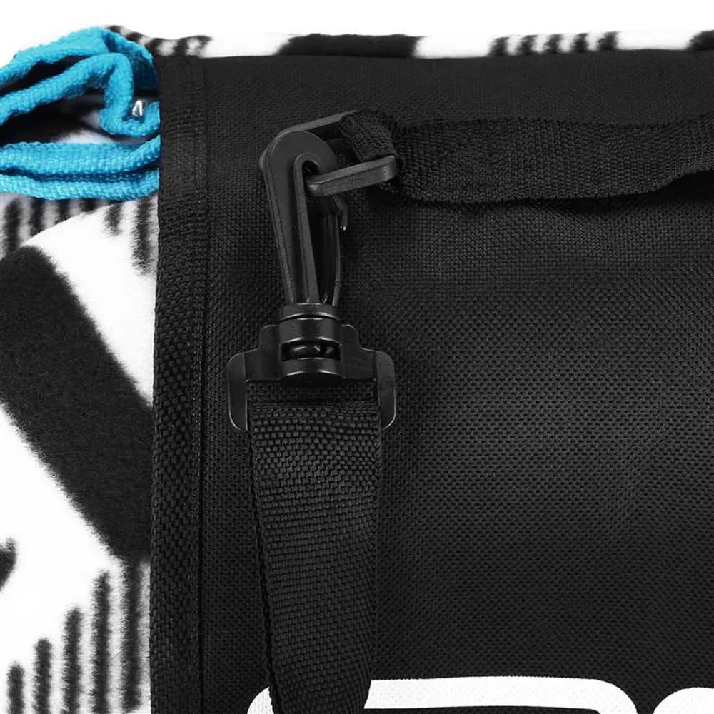Spokey Zigzag Picknickfilt, Black / white, 210 x 180cm