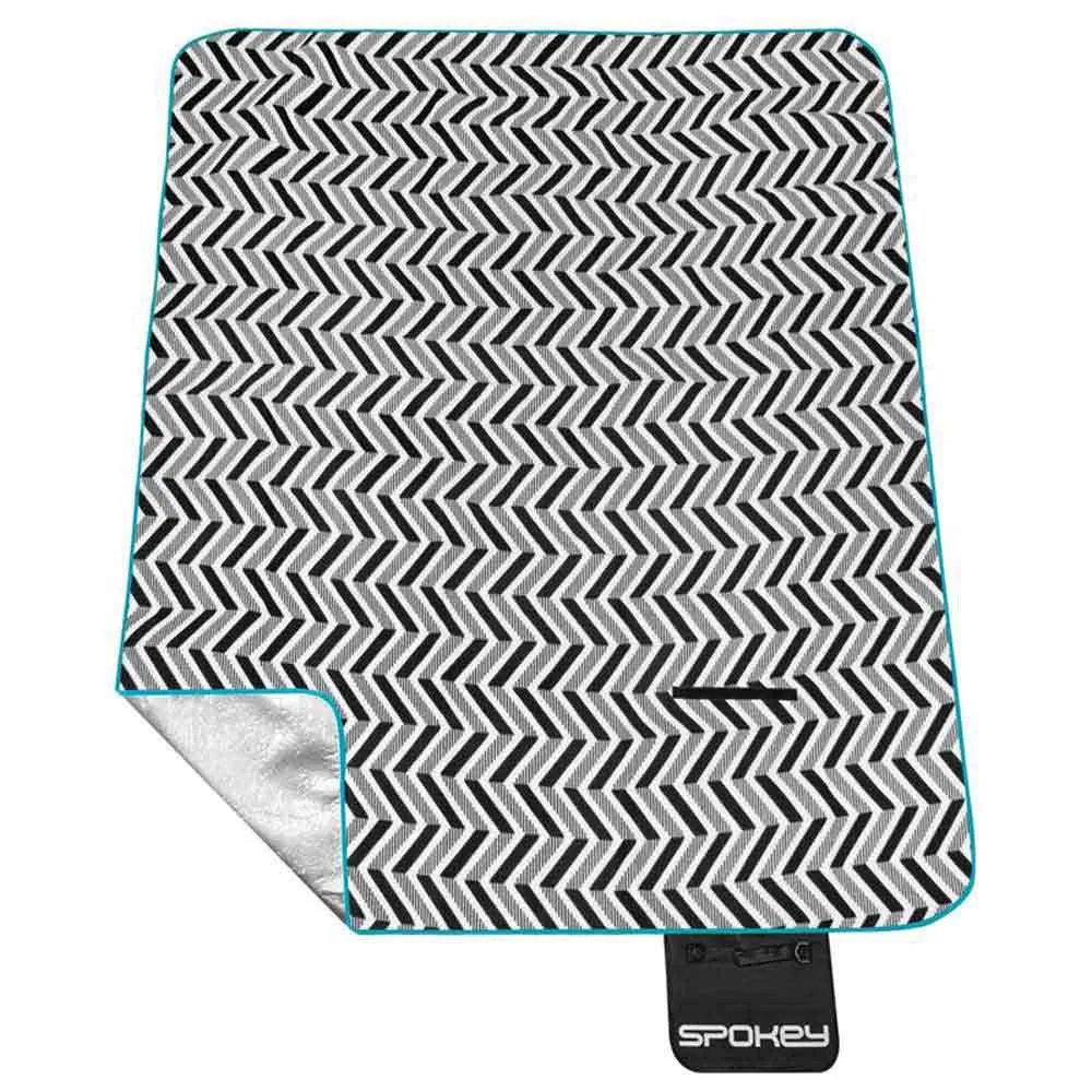 Spokey Zigzag Picknickfilt, Black / white, 210 x 180cm