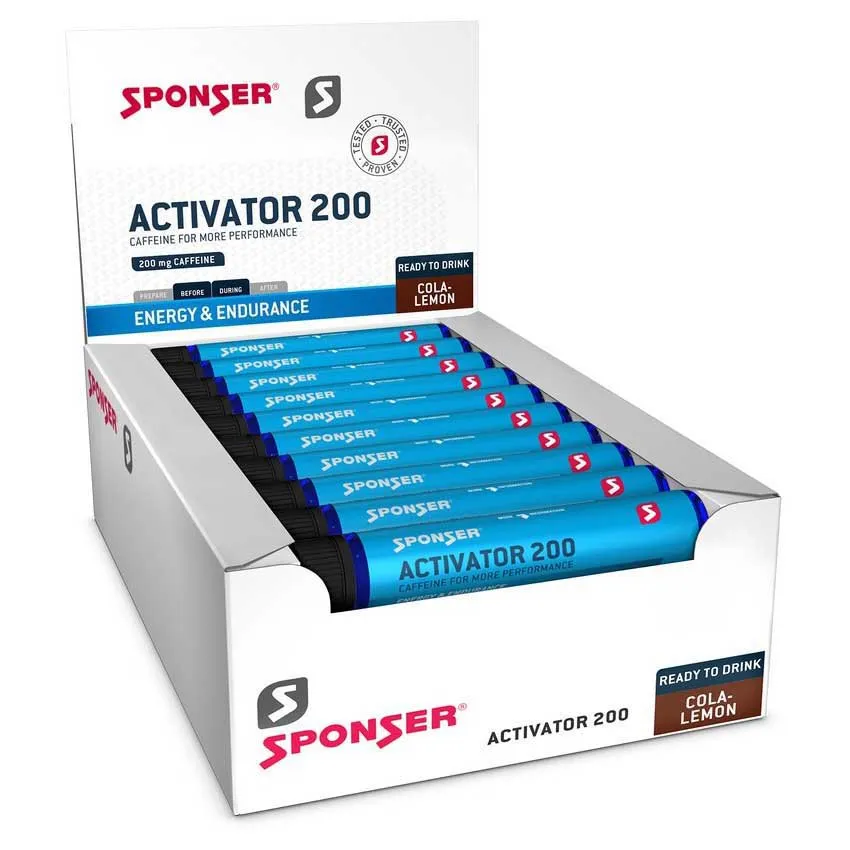 SPONSER Activator 200 Kosttillskottslåda Cola Och Citron 25ml 30 Enheter, Multicolor, One Size
