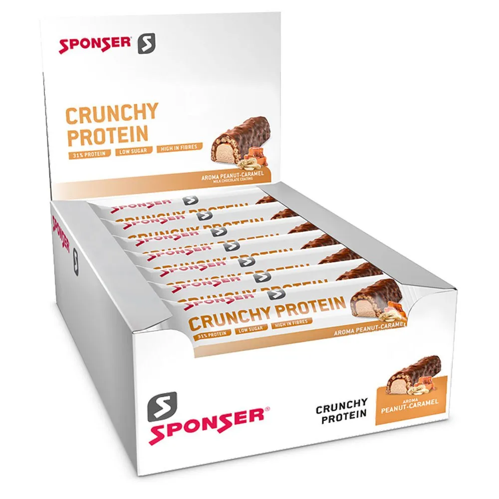 SPONSER Crunchy Proteinbarslåda Hallon 50g 12 Enheter, Multicolor, One Size