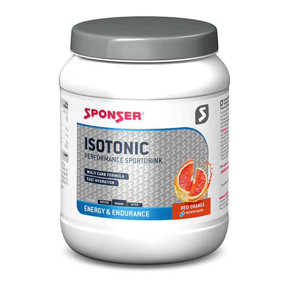 SPONSER Isotonisk Pulverdryck Röd Apelsin 1000g, Multicolor, One Size