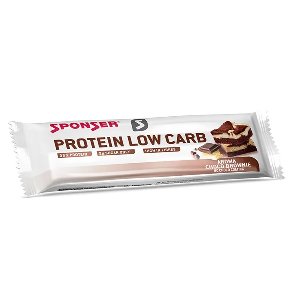 SPONSER Låda Med Proteinbars Med Lågt Kolhydratinnehåll Chokladbrownie 50g 25 Enheter, Multicolor, One Size