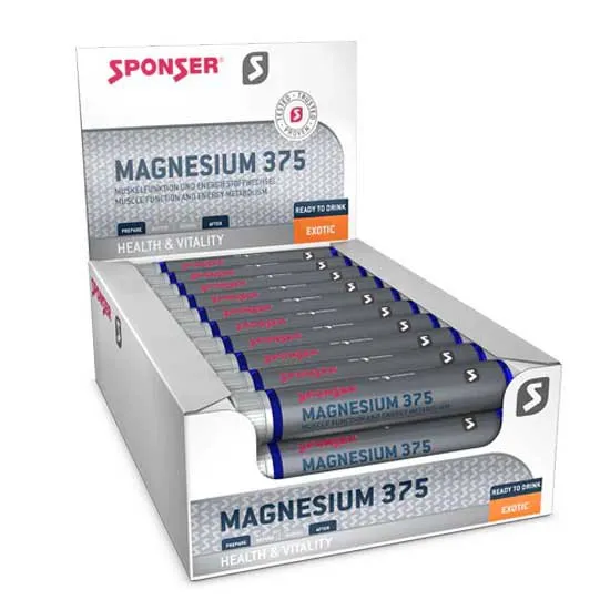 SPONSER Magnesium 375 Drickampuller Ask Exotisk 25ml 30 Enheter, Multicolor, One Size