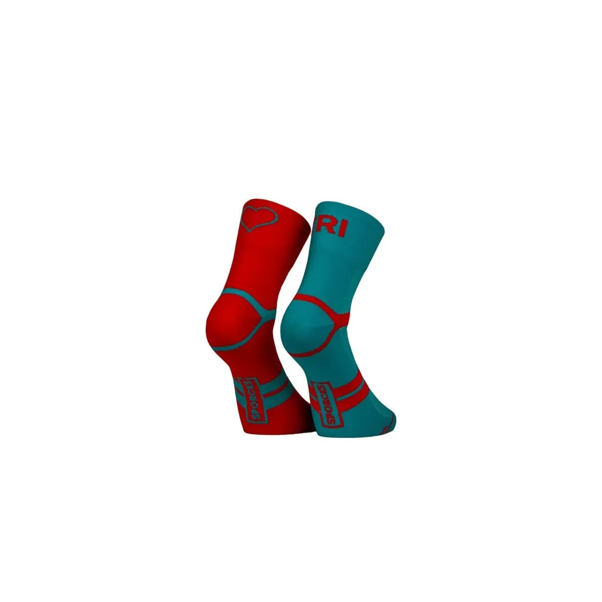 SPORCKS Six Seconds Sock, Red blue