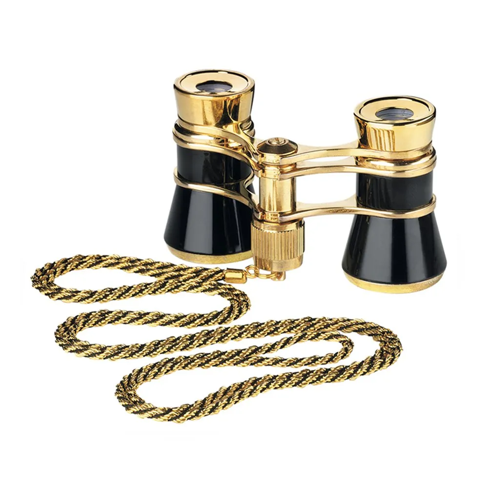 Sport Optics Opera Glasses With Chain Kikare, Black / gold, One Size