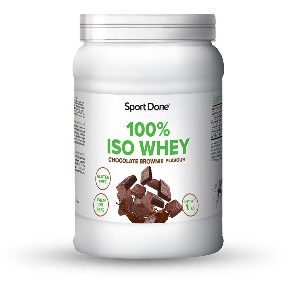 Sportdone 100% Vassleproteinisolat Chokladbrownie 1000g, One size