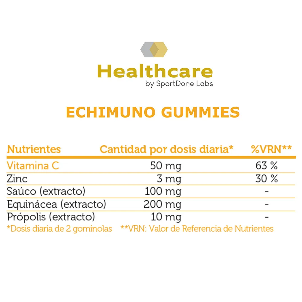 Sportdone Echimuno Hjälper Ditt Försvar 60 Gummies, One size
