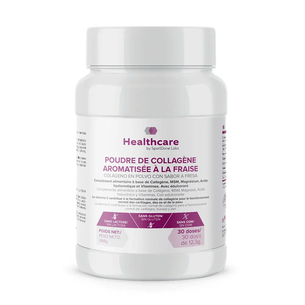 Sportdone Kollagenpulver Jordgubbe 368g, One size