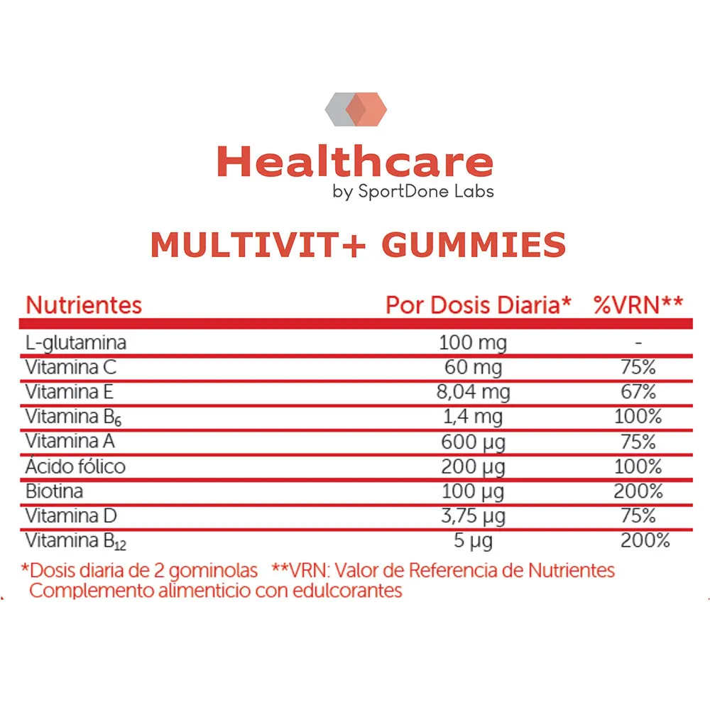 Sportdone Multivit+ Din Vitaminbooster 60 Gummies, One size