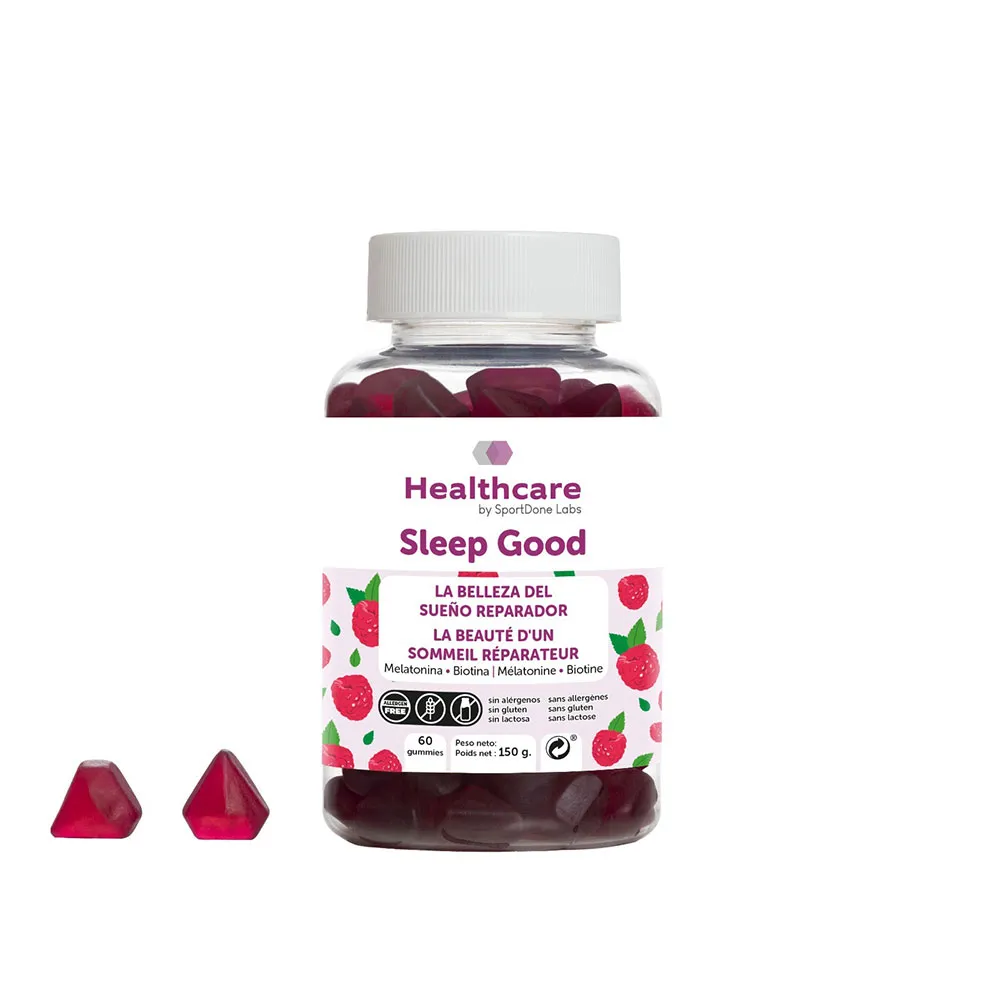 Sportdone Sov Gott Smaken Av Vilsam Sömn 60 Gummies Hallon, One size