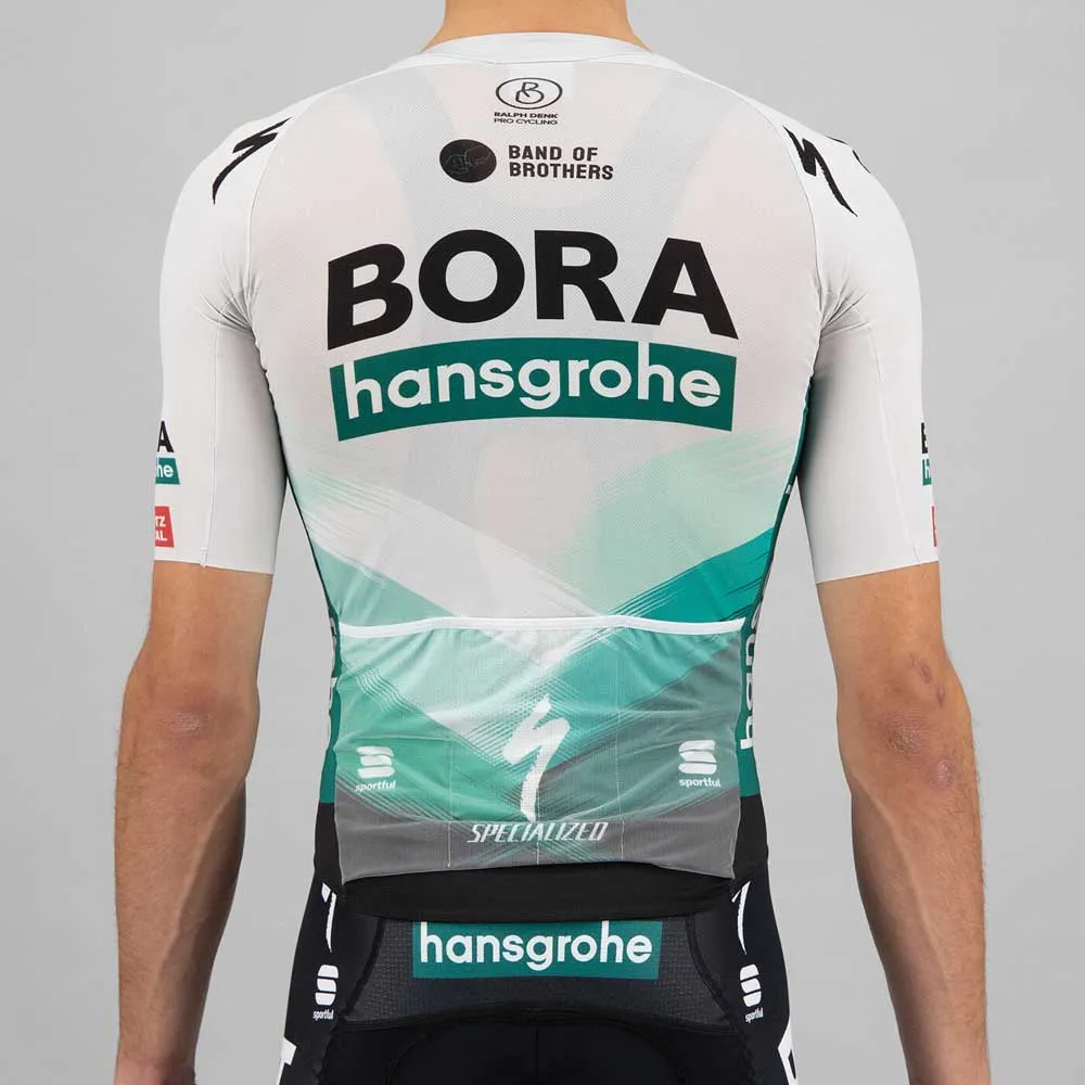Sportful Bora-hansgrohe 2021 Bomber Korta ärmar Cykeltröja, Green gray
